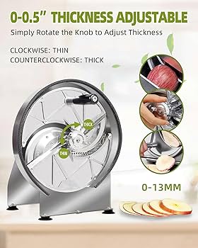 Amazon.com: Commercial Manual Vegetable Fruit Slicer-0.2-13mm