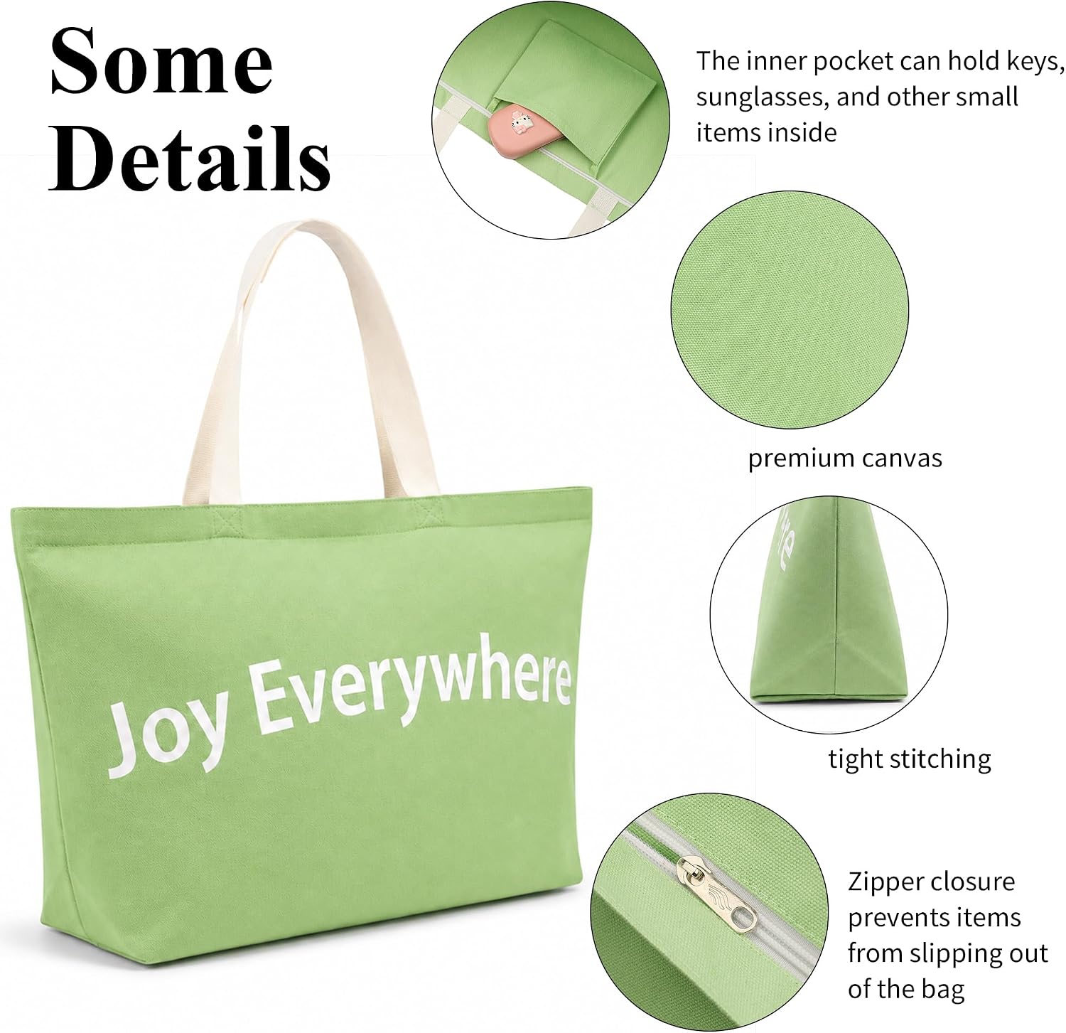 Large Canvas Tote Bag Reusable Grocery Bags Shopping Bags for Women Foldable Extra Large Bag image 5