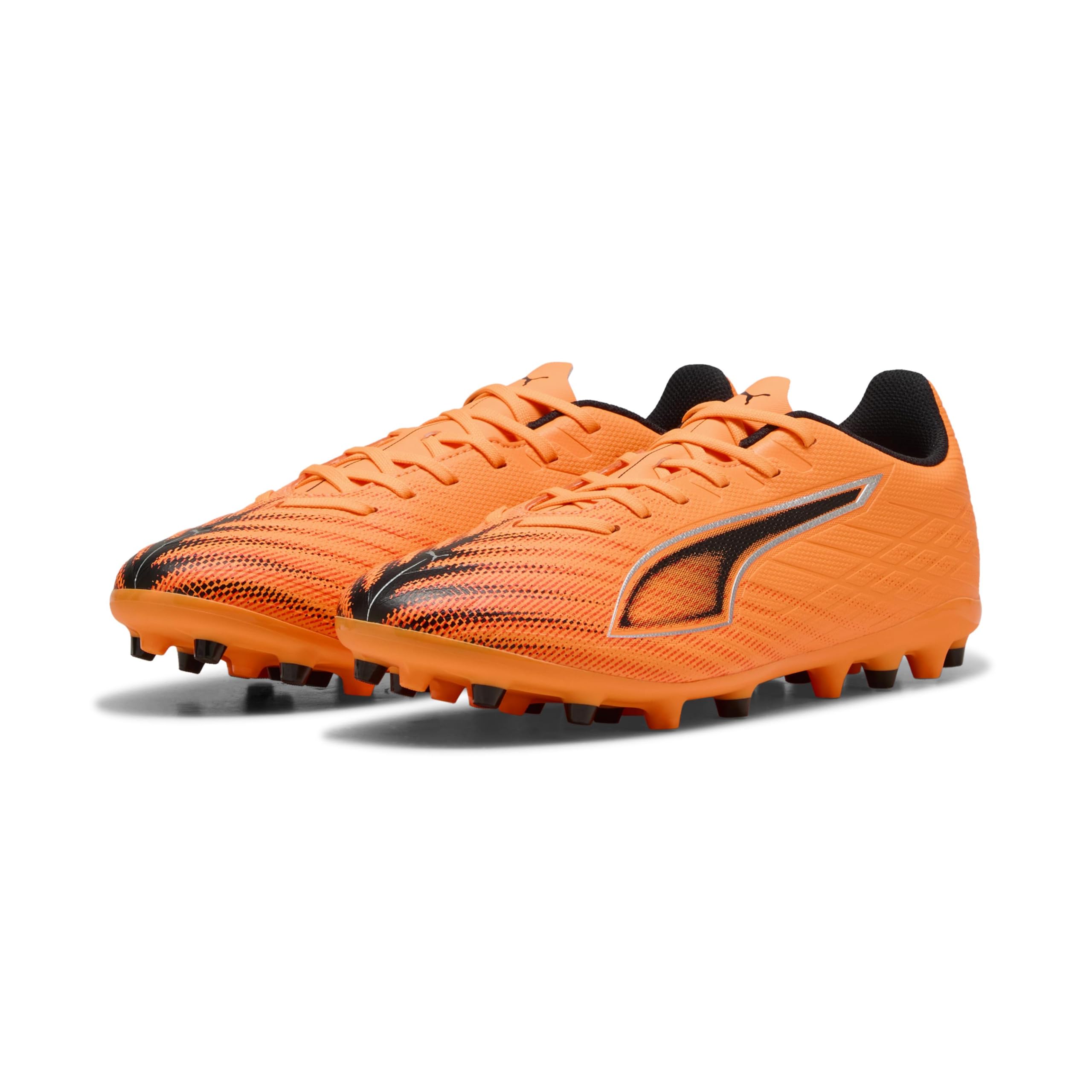 PUMA Unisex Ultra 6 Play Multi-Ground Football Boots, Heat Fire-PUMA Black-Glowing Red, 11.5 UK