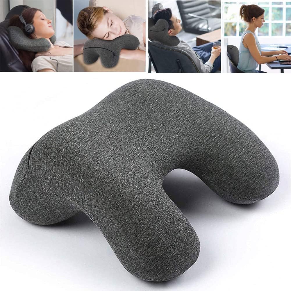 Travel Pillow for Airplanes- Memory Foam Neck Pillow Support for Traveling On Car,Train Or Office,at Home - Pillow for Reducing Shoulder and Back Burden11