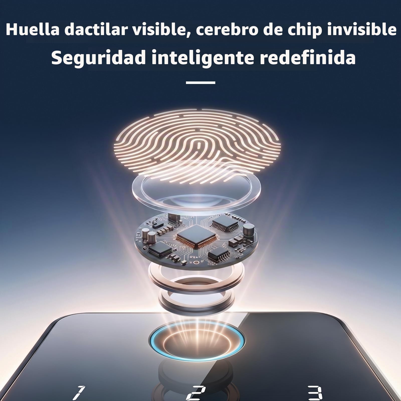 Biquole Cerradura inteligente para puerta delantera, cerradura de puerta de entrada sin llave con teclado, cerraduras electrónicas digitales con huella dactilar, control de aplicación por Bluetooth