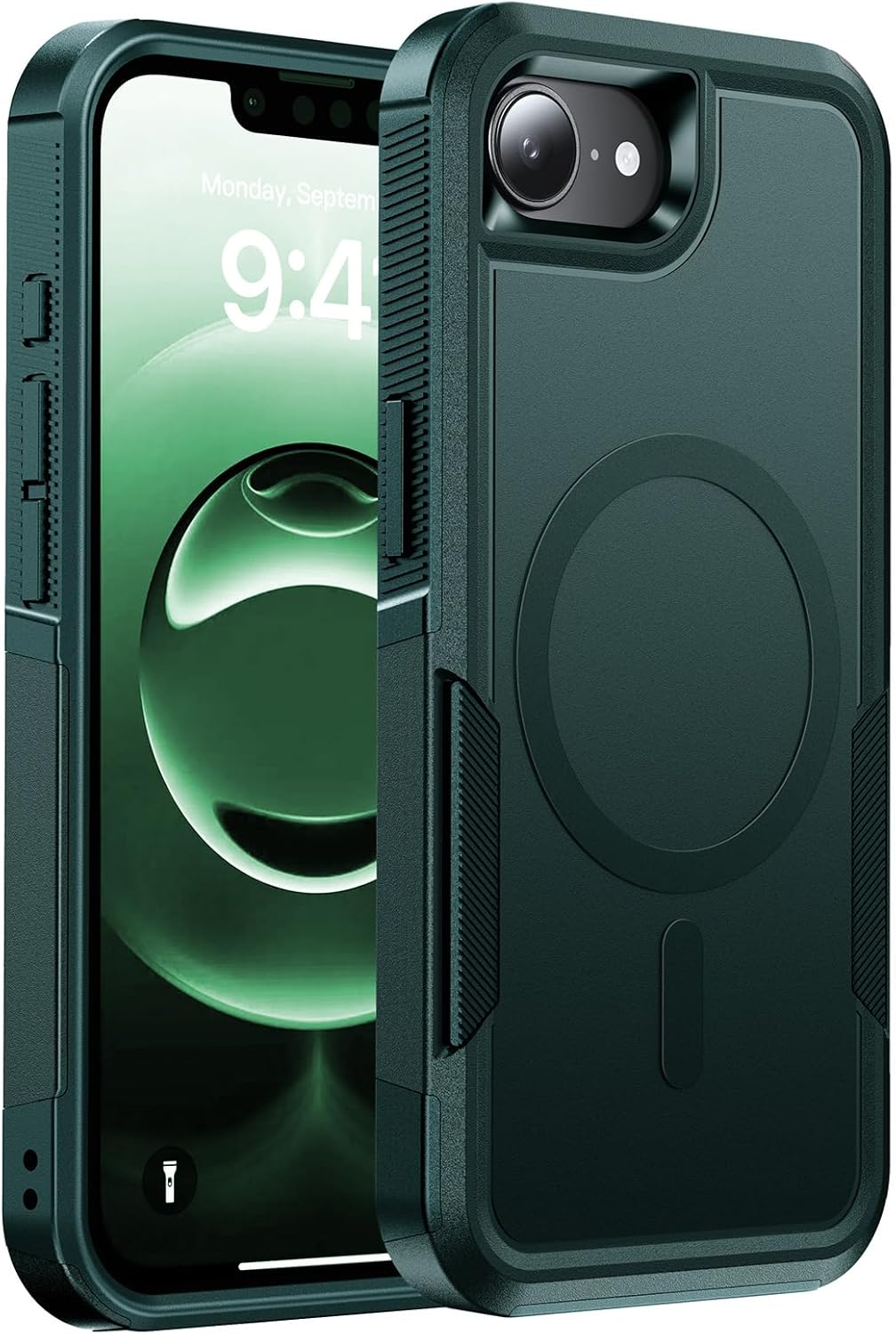 Magnetic for iPhone 16e Case, [Compatible with MagSafe] Military-Grade Shockproof Protection for iPhone 16 e case [Anti-Yellowing] Pocket Friendly for iPhone 16e Phone Case 6.1”,Green iPhone 16E (2025) Green