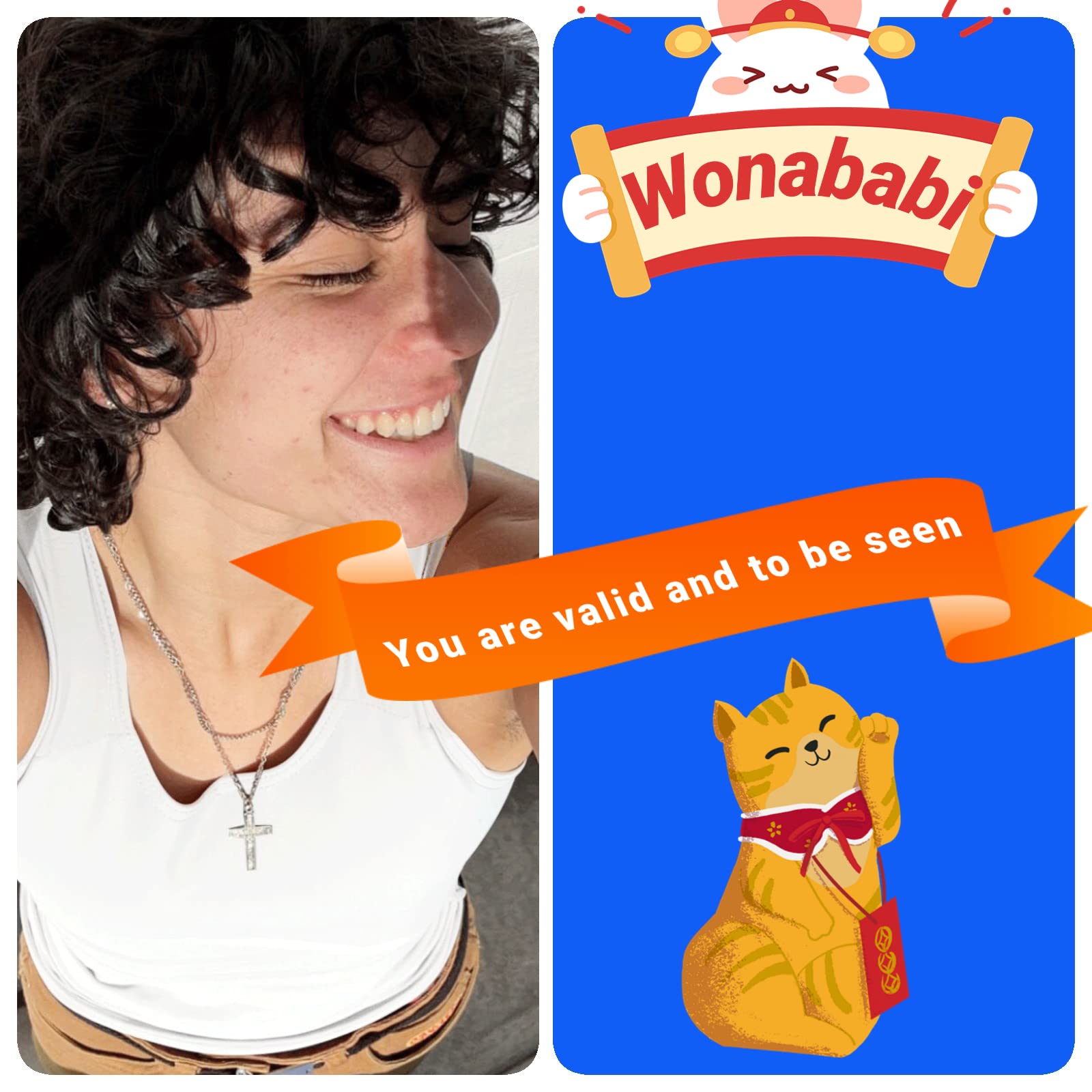 Wonababi Chest Binder, Transgender Binder Ultra Flat FTM Binder for Gynecomastia Compression Binder Chest - Image 4