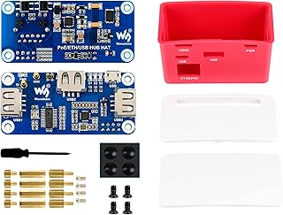 PoE Ethernet/USB HUB Box PoE/ETH/USB HUB HAT for Raspberry Pi Zero 2 W/Raspberry Pi Zero 2WH/Raspberry Pi Zero /Pi Zero W/Zero WH Ethernet/USB HUB HAT Board Power Over Ethernet (PoE) Board