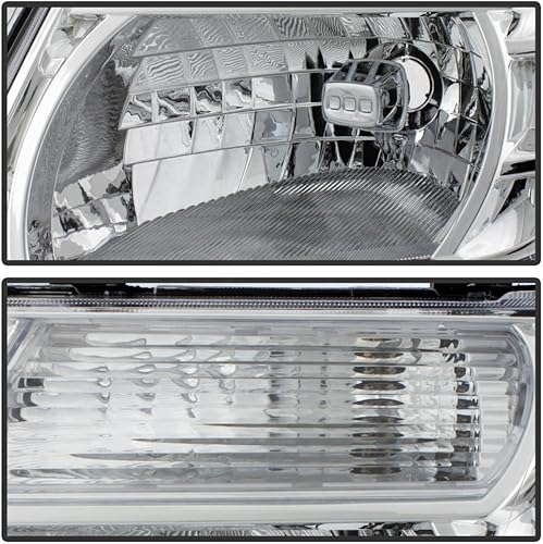 Miniatura 4 de ACANII - Faros delanteros cromados para Nissan Pathfinder 2008, 2009, 2010, 2011, 2012, faros delanteros delanteros para conductor + lado del