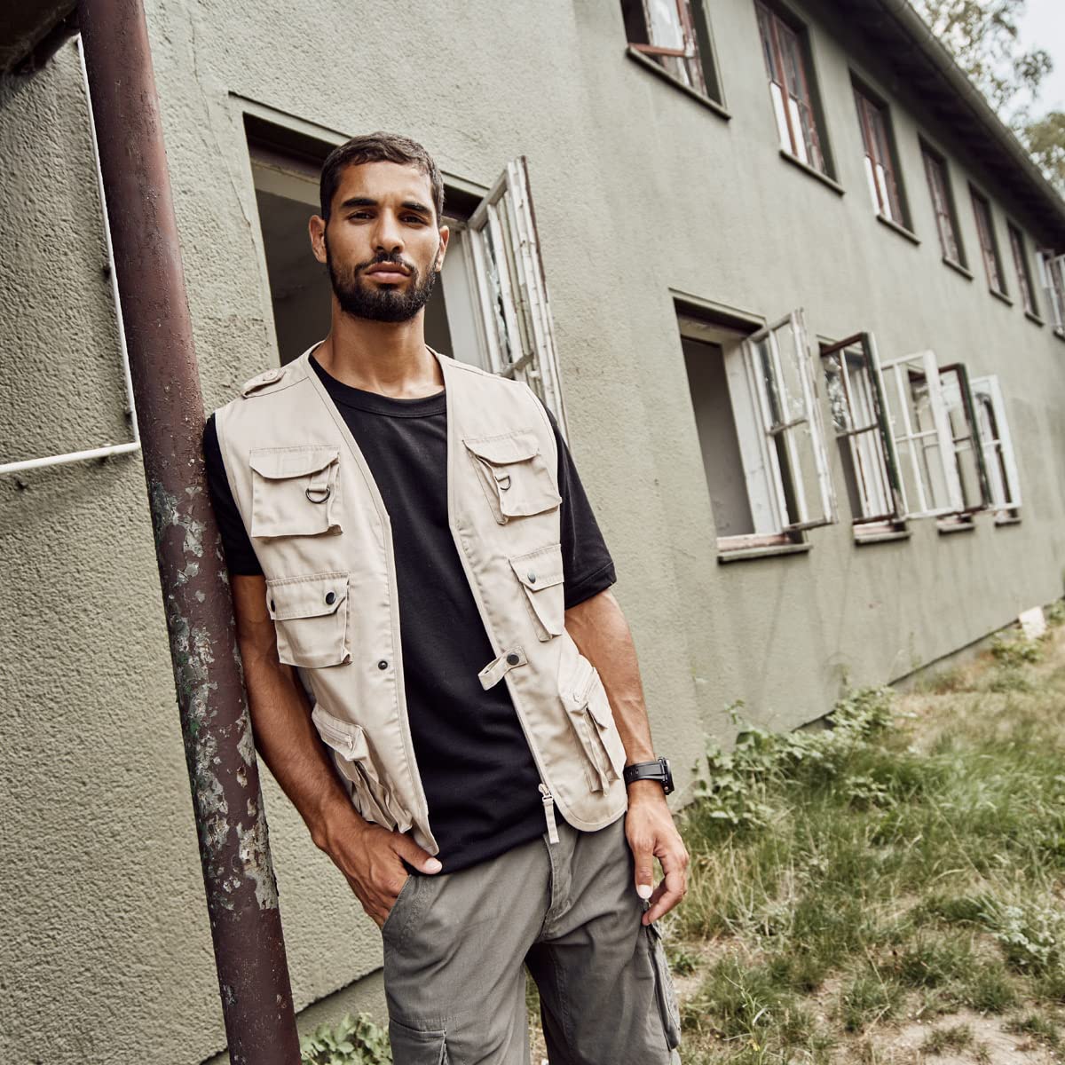 Brandit Hunting Vest Uomo Gilet nero