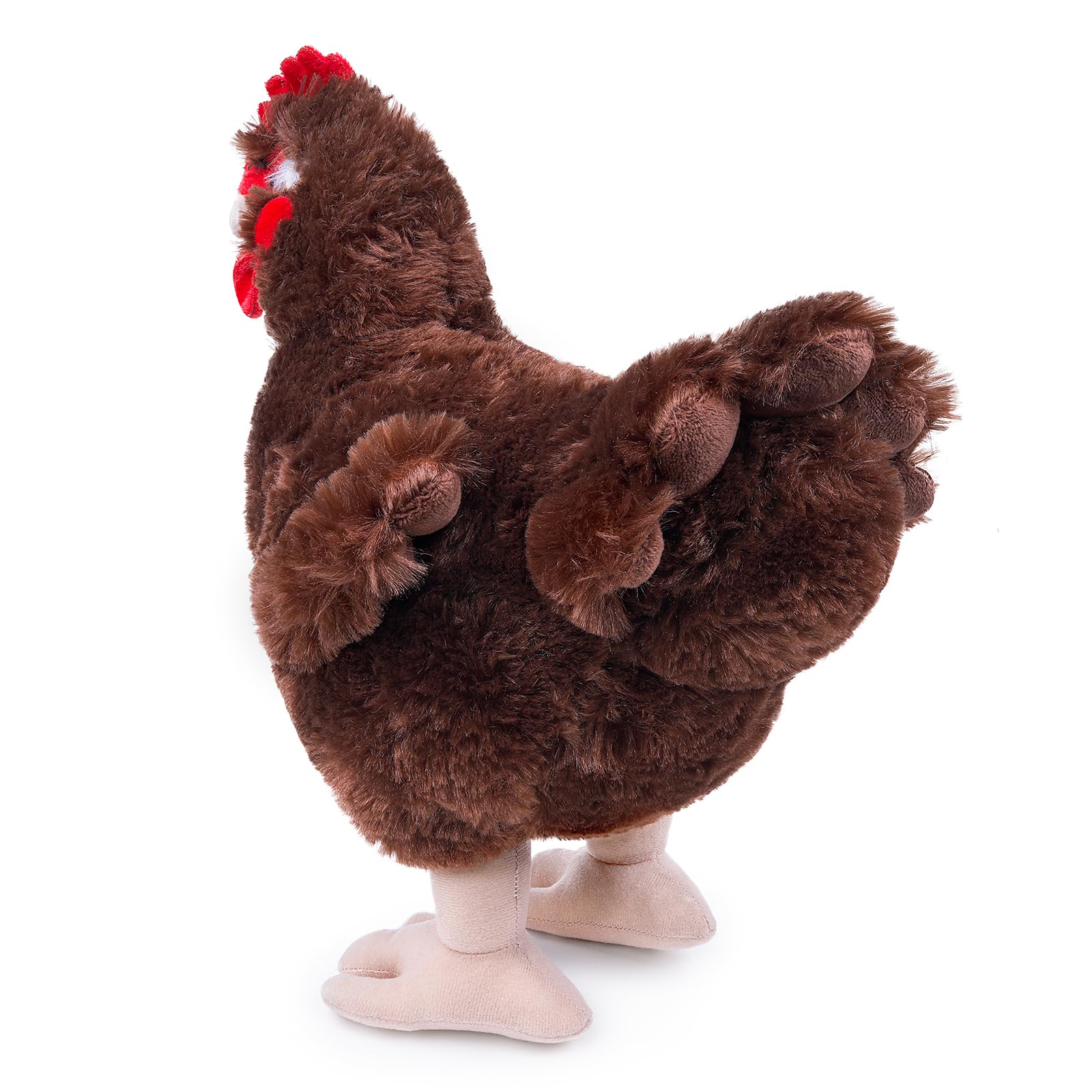 Tiny Heart Simulation of Brown Hen Plush Toys, Cambrian Ancient Plush Series Chicken Animal Toys - Image 3