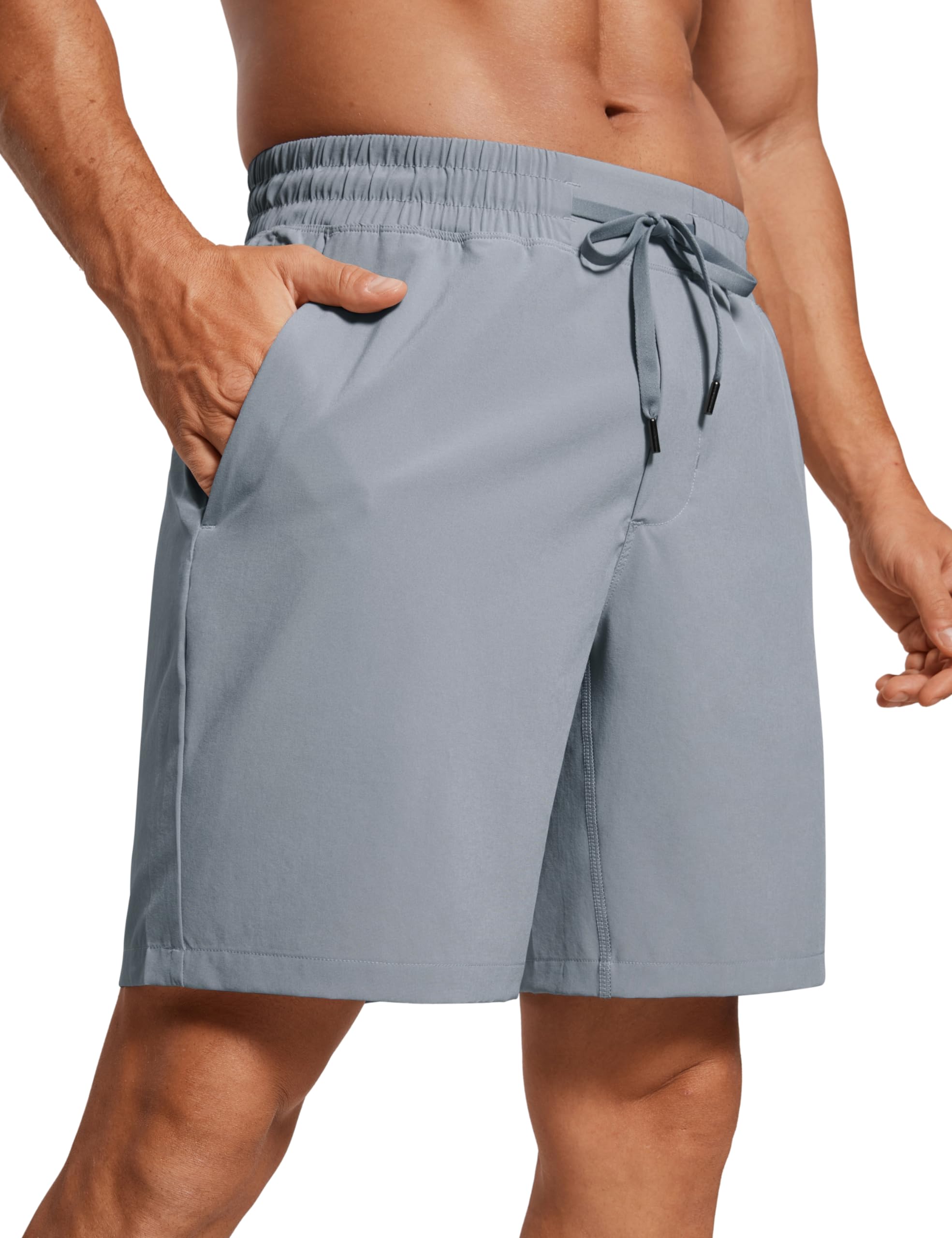 CRZ YOGA Herren Sports Shorts Schnelltrocknend Fitness Kurz Hose Laufshorts mit Taschen - 13/18/23cm