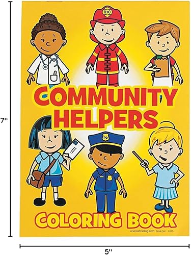 Miniatura 2 de Fun Express Community Helper - Libro para colorear - 24 piezas - Actividades educativas y de aprendizaje para niños