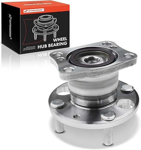 A-Premium Buje de la rueda trasera y conjunto de rodamiento compatible con Mazda 2 2011-2014 L4 1.5L lado izquierdo o derecho