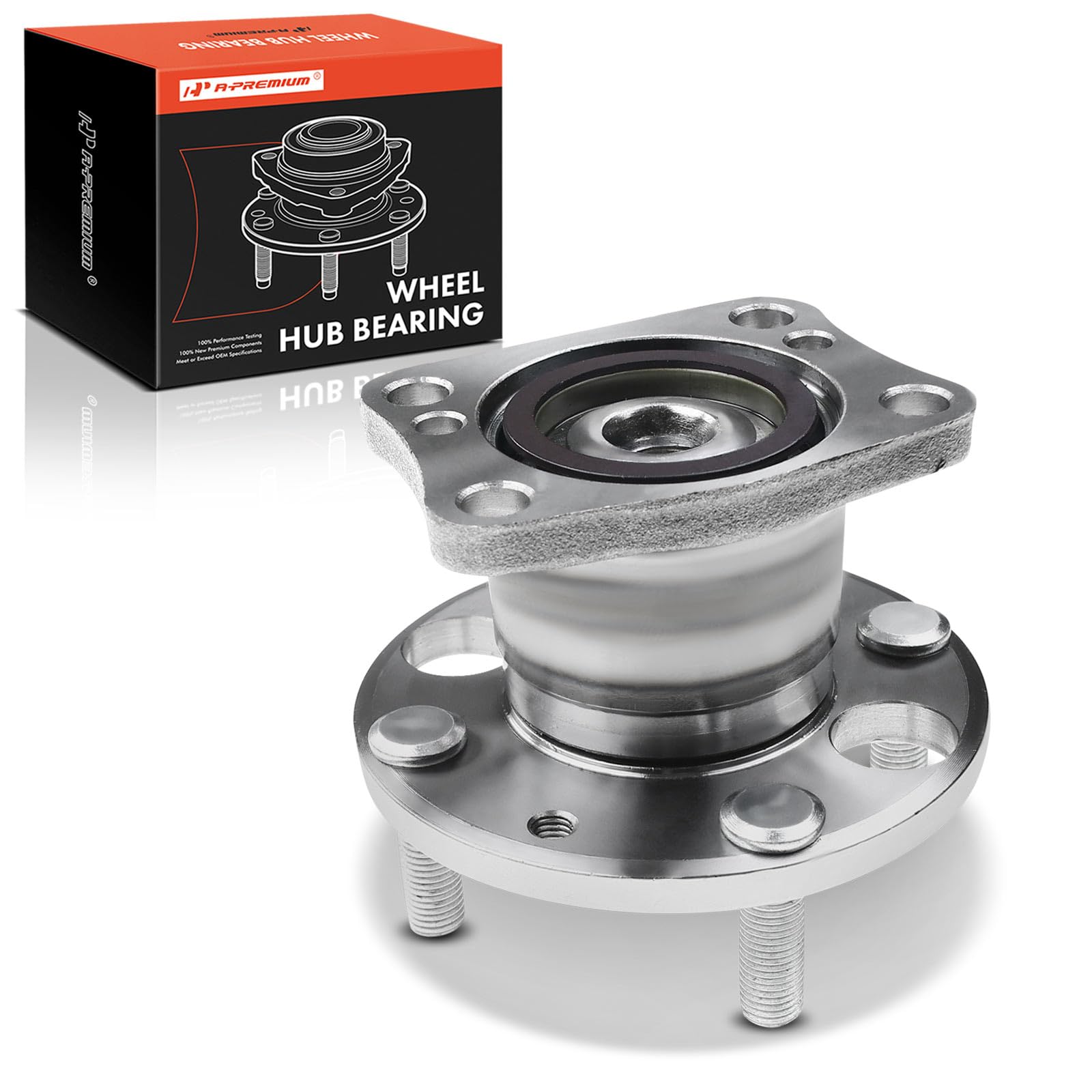 A-Premium Rear Wheel Bearing and Hub Assembly with ABS & 5-Lug