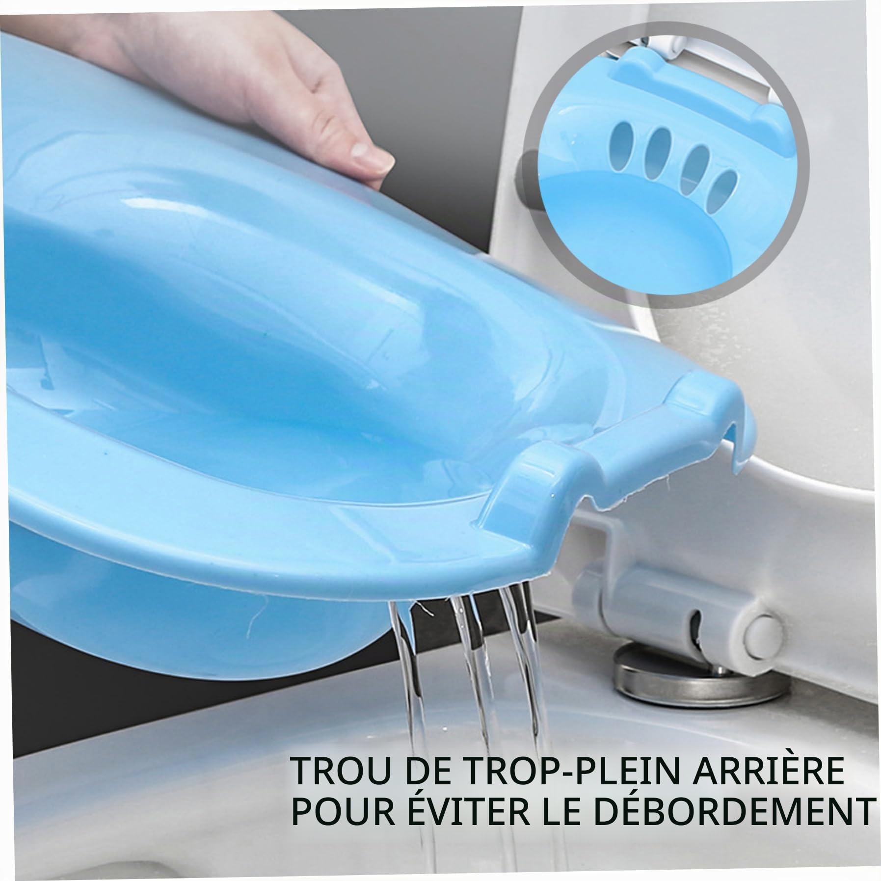 Baignoire de sitz Pliable pour Les Toilettes, bassin de Bain Sitz Portable pour trempage par siège pour Les Toilettes baignoires périnéales pour Un soulagement hémorroïdal