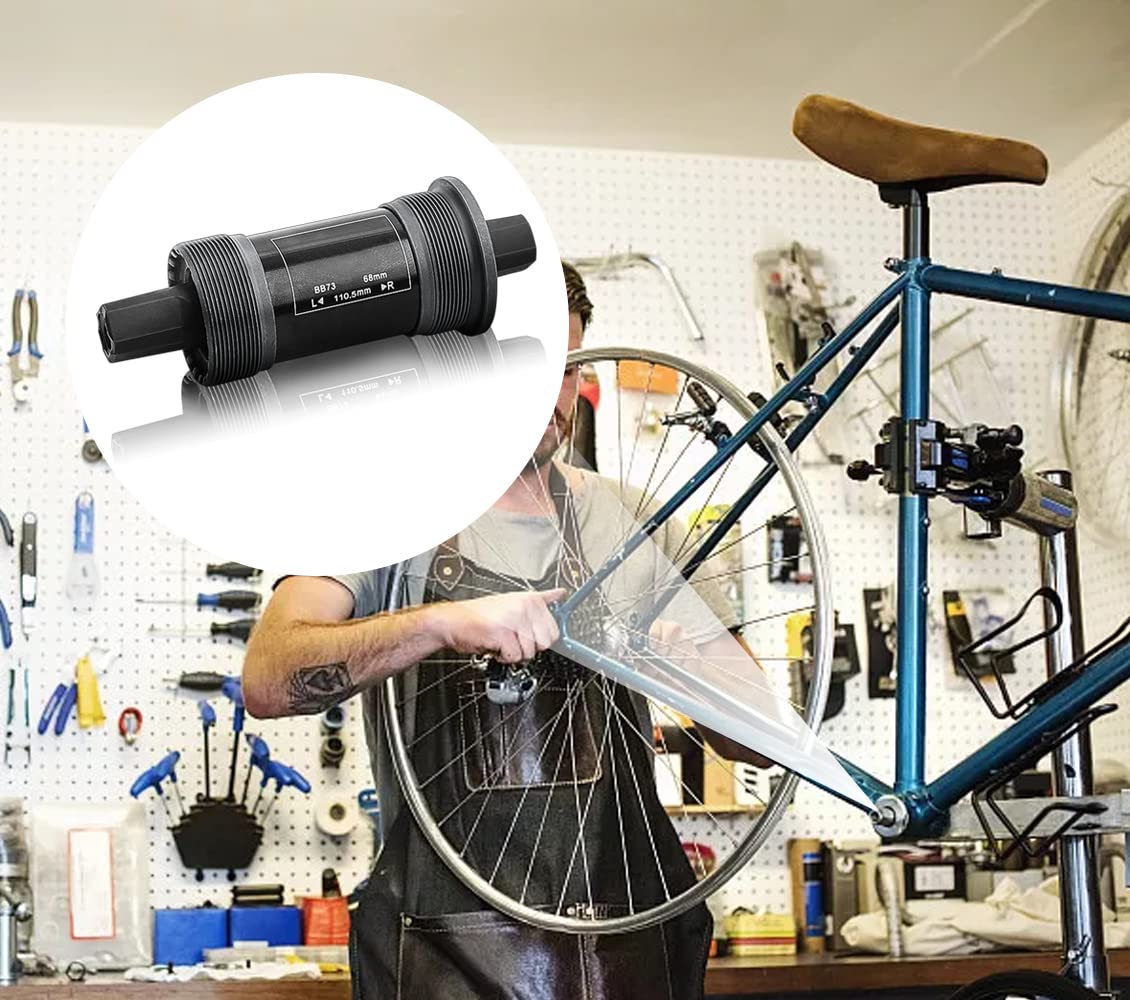 HOMURY Movimento Centrale Bici 68mm - Cuscinetto BSA Per MTB E Mountain Bike, 68x122.5mm - Foto 12