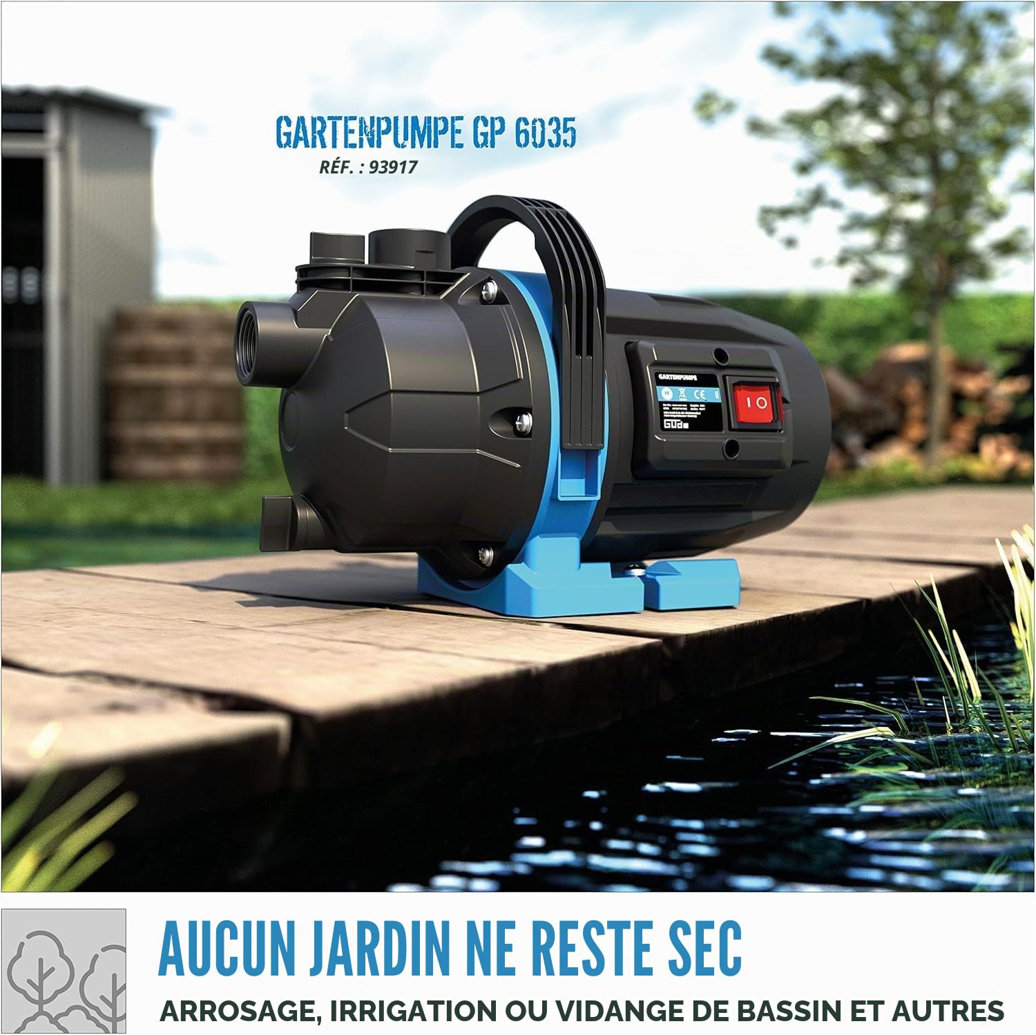 Güde Pompe de jardin GP 6035 600 W 3200 l/h 7 m 1" IT