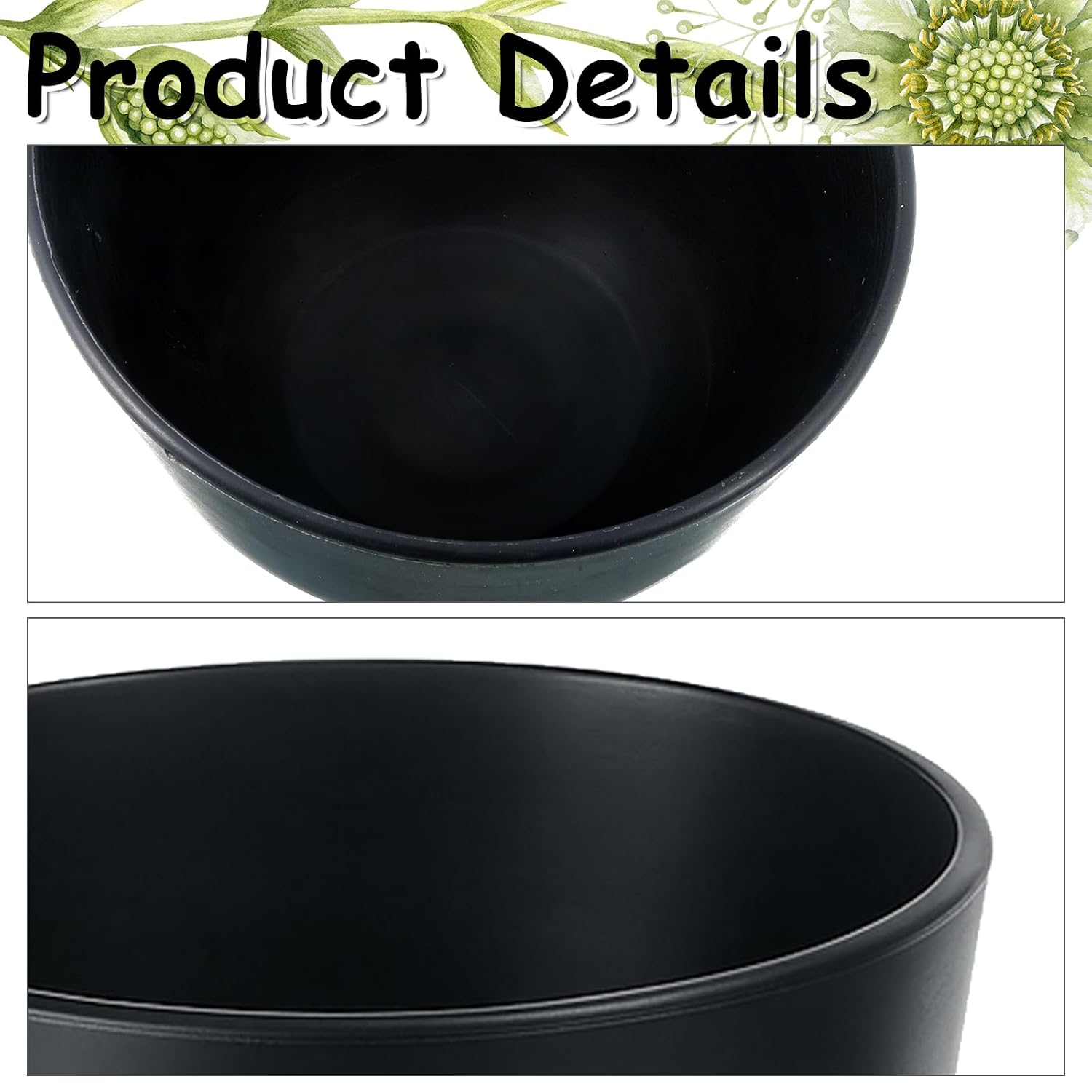 2 Pieces Rubber Bowl, Facial Mask Mixing Bowl, Silicone Facial Bowls Esthetician, Silicone Face Mask Bowls Mud Masks Diy Skin Care Cosmetic Mixing Tool for Home Beauty Salon Use, Black