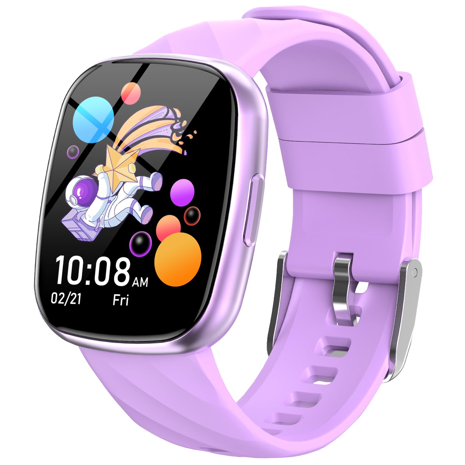 Smart Watch for Kids Fitness Activity Tracker for Boys Girls Waterproof Puzzle Games Alarm Music Sport Mode Heart