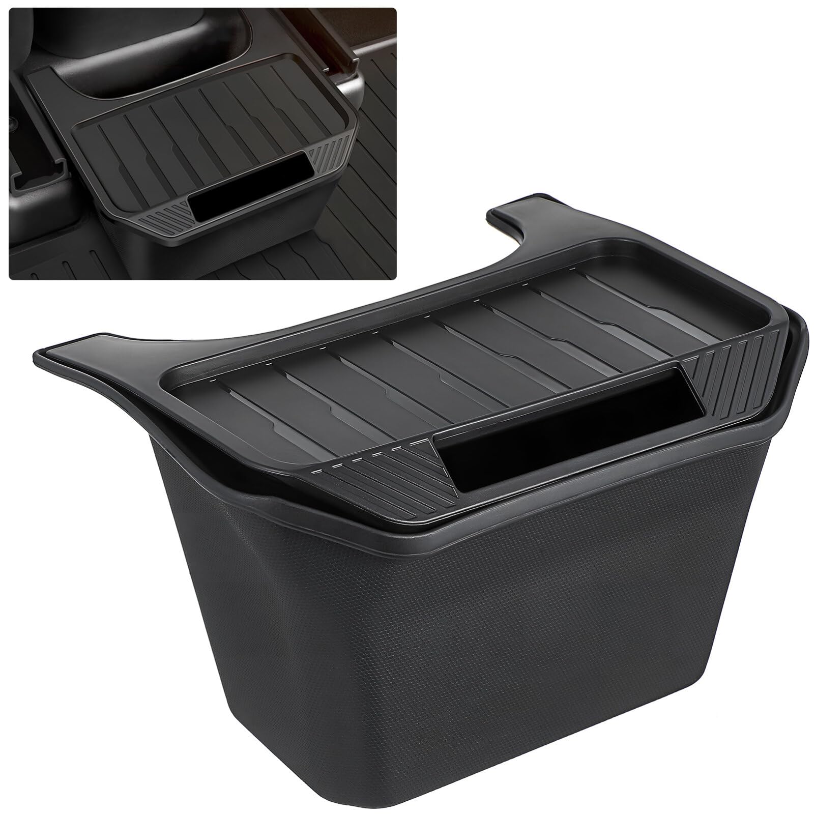 Caja de Almacenamiento para Coche para Consola Trasera, Negro