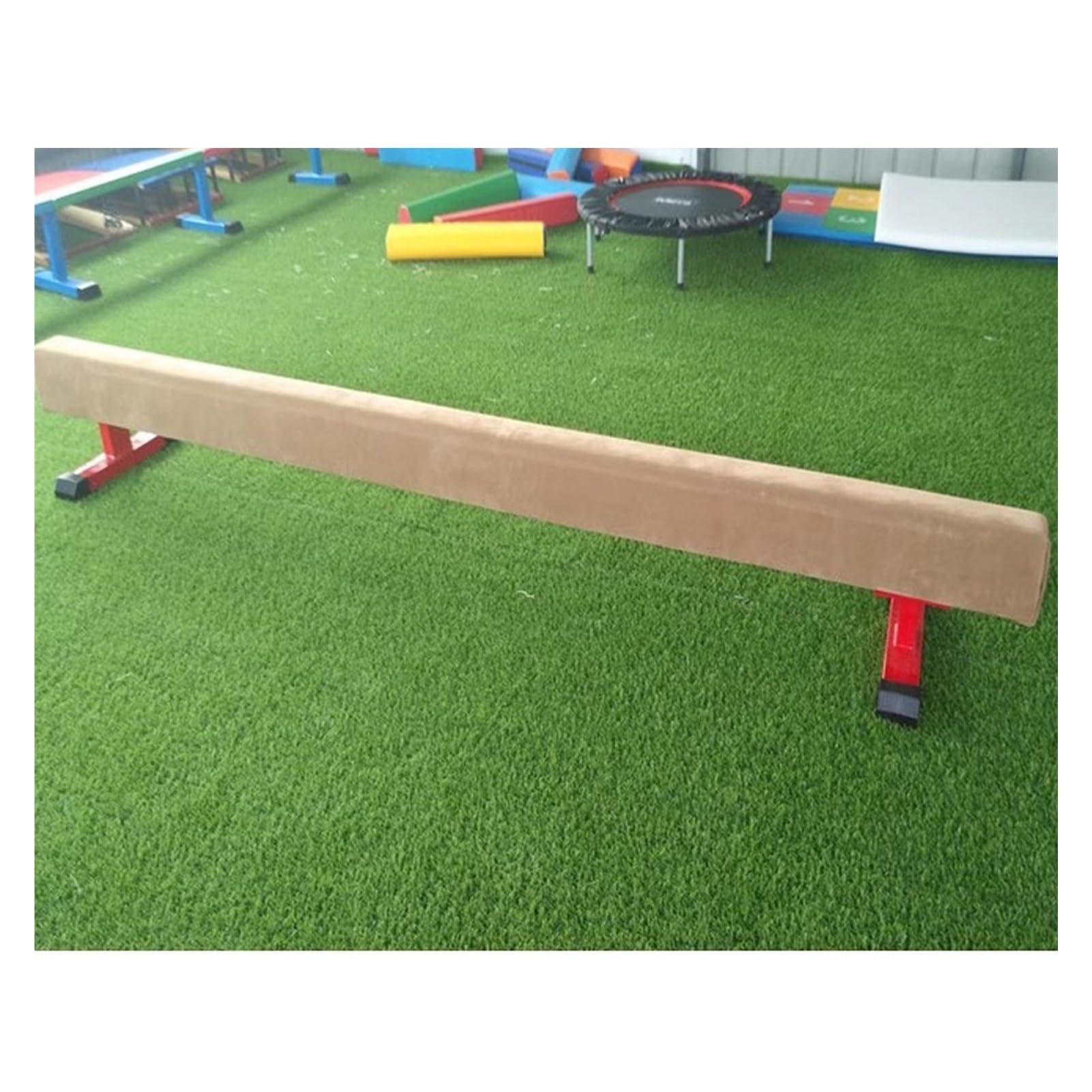 YXXSDP 2 M Gymnastics Training Suede Balance Beam, Floor Gymnastics Beam with Non Slip Base, Home Gym Equipment for Floor Home Training Kids Adults