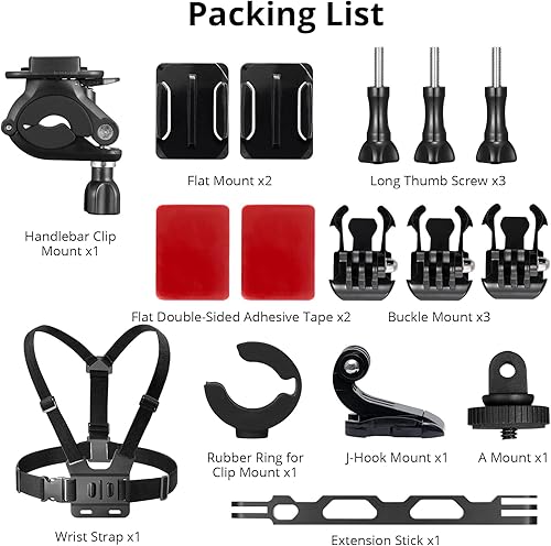 Miniatura 5 de AKASO Kit de bicicleta de acción compatible con EK7000EK7000 ProBrave 4Brave 4 ProBrave 7 LEBrave 7Brave 8V50XV50 ProV50 EliteGoPro Hero 11 10 9 8