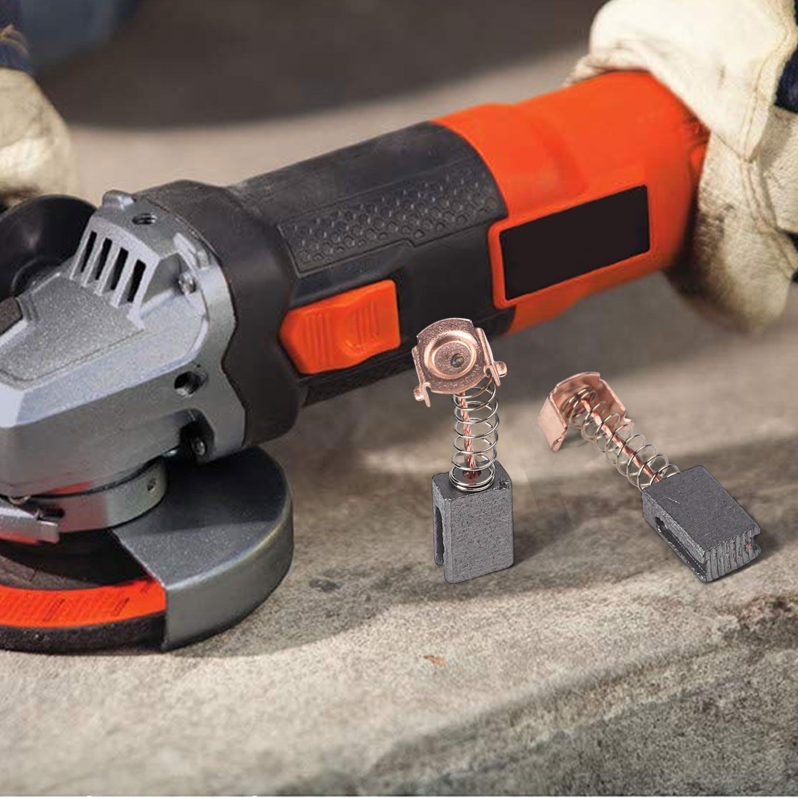 Set di 6 spazzole di carbone 5 x 8 x 12 mm per smerigliatrice angolare G720 per mantenere il contatto ottimale della spazzola e la commutazione del motore