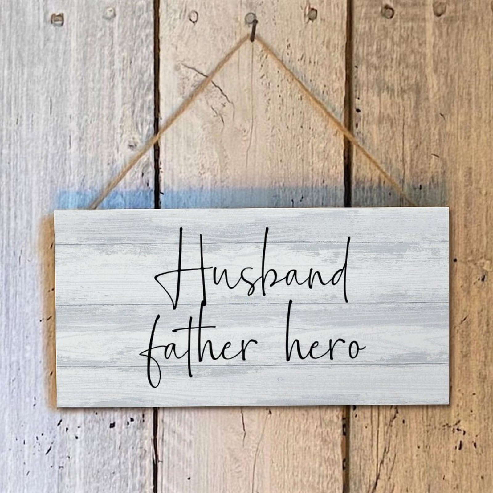 Targa In Legno Ispiratrice Per Papà: Preghiera "Watch Over Him And Bless Him" – Decorazione Murale Rustica 33x15 Cm, Regalo Cristiano