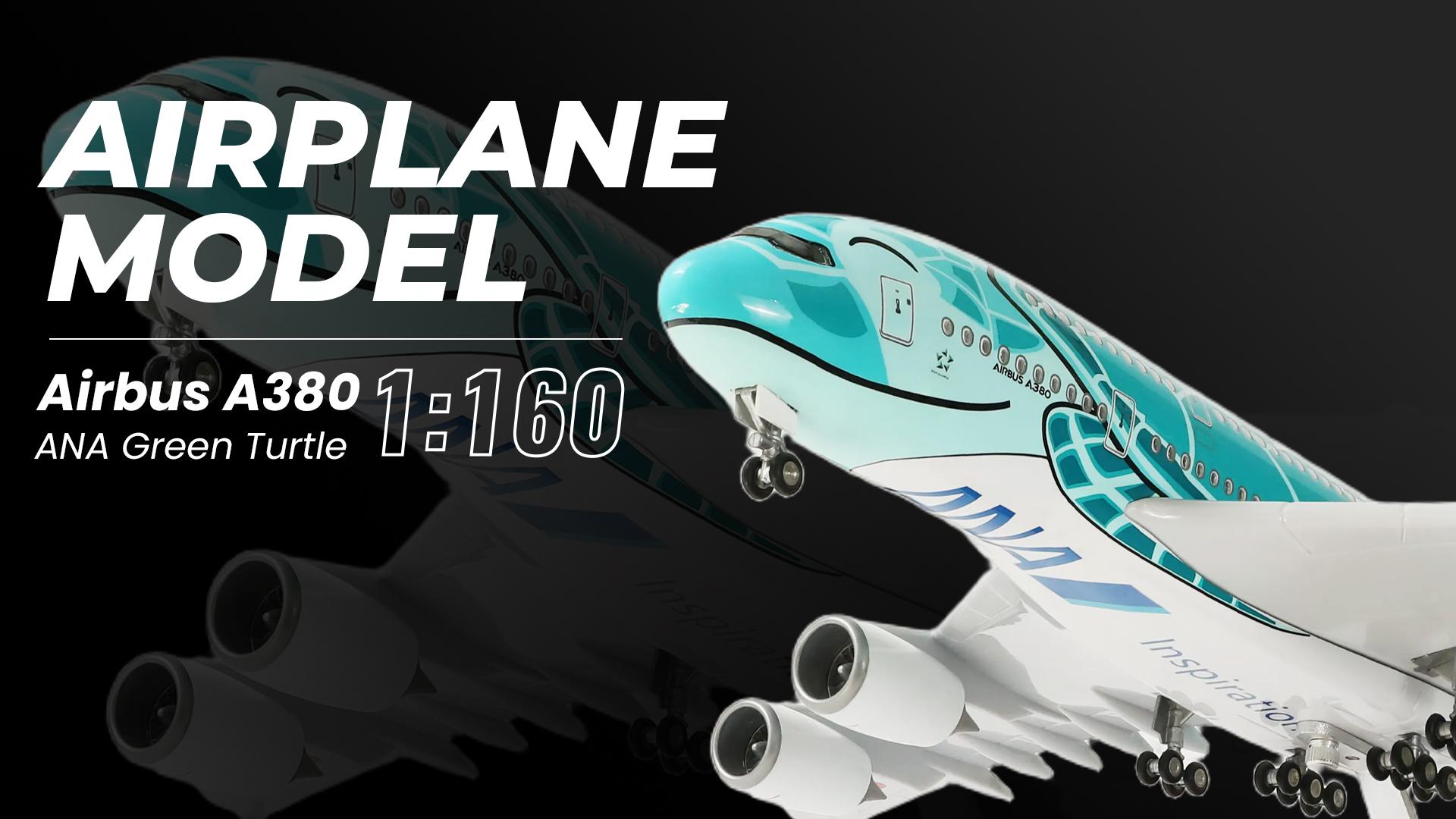 Amazon.co.jp: QIYUMOKE A380 1/160 ANAグリーンタートルデザイン完成