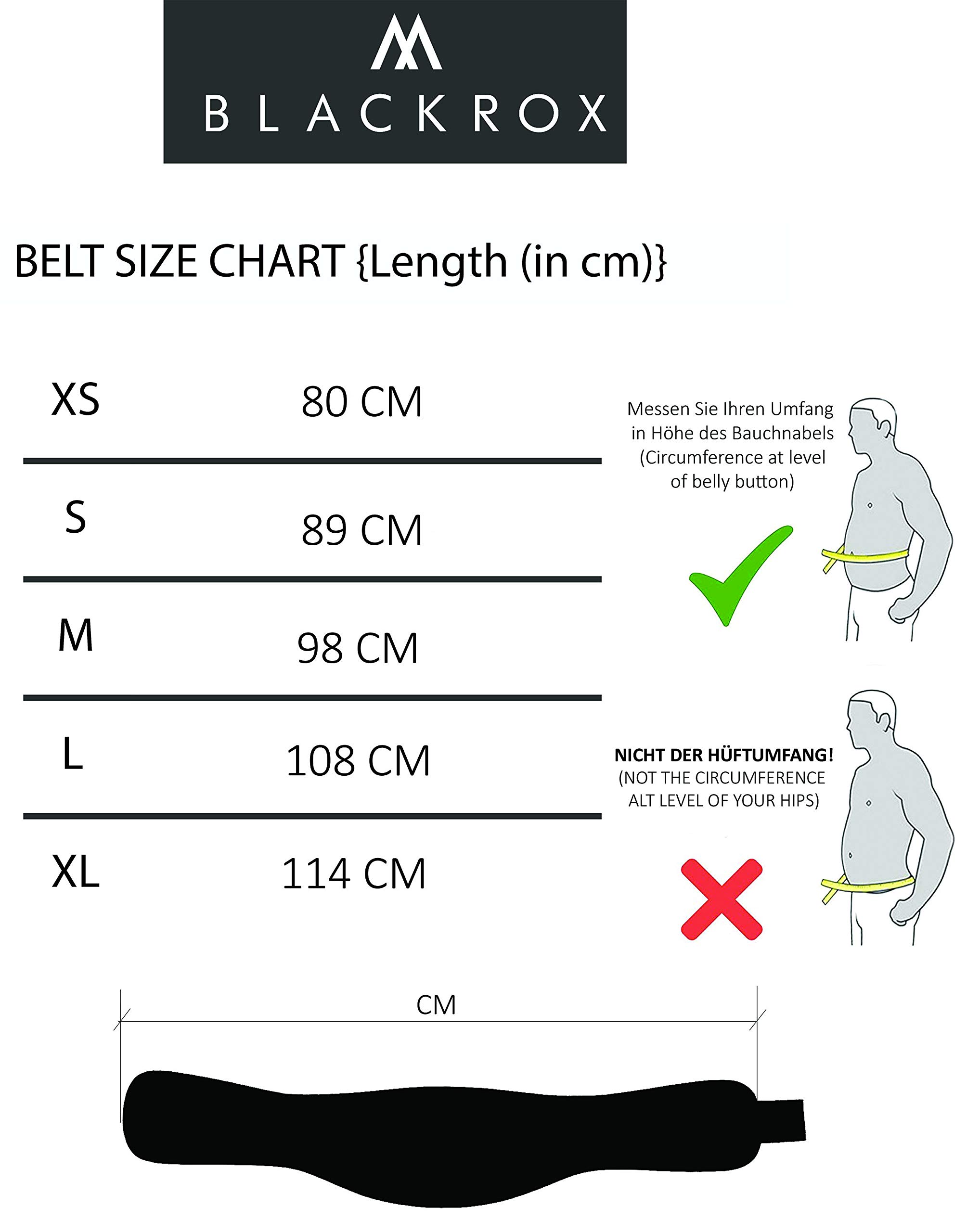 Blackrox Ceinture d'haltérophilie G1 Ceinture d'entraînement Comparable Ceinture Fitness Musculation Bodybuilding Haltérophilie Powerlifting Crossfit Gym Weightlifting