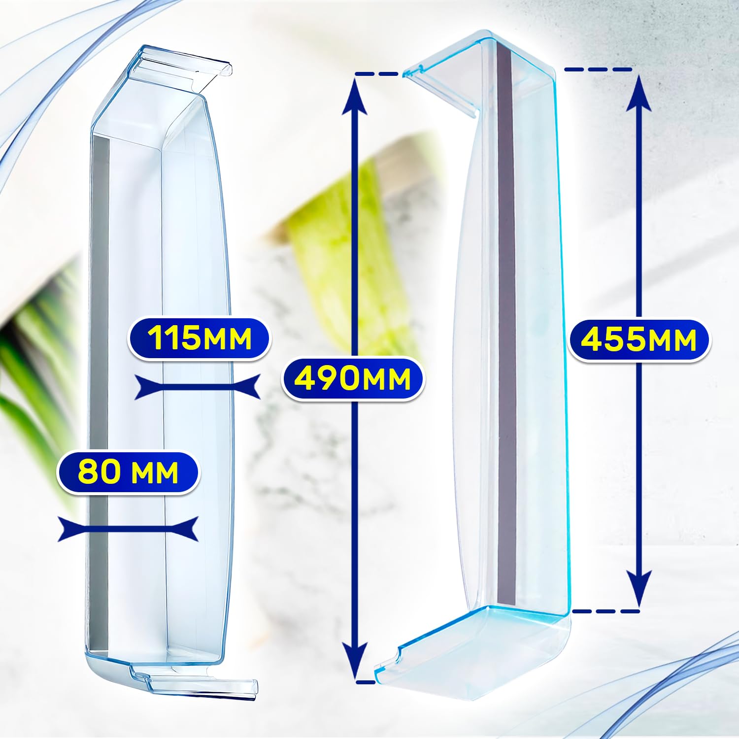 Balconnet Refrigerateur 455х80х115 mm avec le Code Original 00665519 665519 pour Bosch - Garantie de 10 Ans - MONTERAL