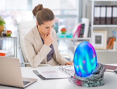 Miniatura 5 de Lámpara de huevo de dragón, luz nocturna de nebulosa, bonitos regalos de Navidad, altavoz de música y máquina de ruido blanco. Iluminación ambiental