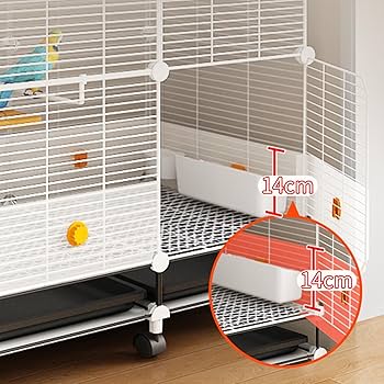 鳥籠　手作り　正方形　2面入口 Amazon.co.jp: 鳥かごインコケージ、キャスター付き鳥かご DIY