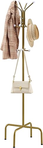 Hoctieon Perchero independiente, Perchero de entrada con 12 ganchos, soporte para perchero, perchero de metal, perchero resistente, perchero disponible en Yaxa Peru