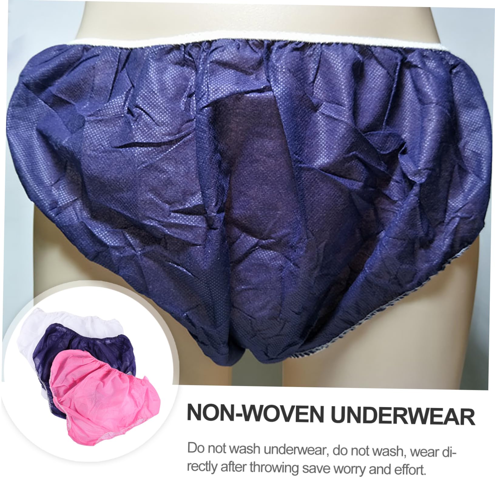 Holibanna Non-woven Underwear for Women 30pcs Seamless Spa Panties Soft Comfortable One-size Disposable for All Occasions