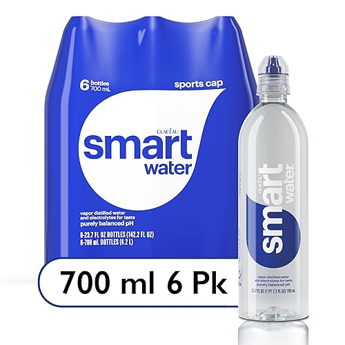 smartwater gorra deportiva, 23.7 fl oz, paquete de 6