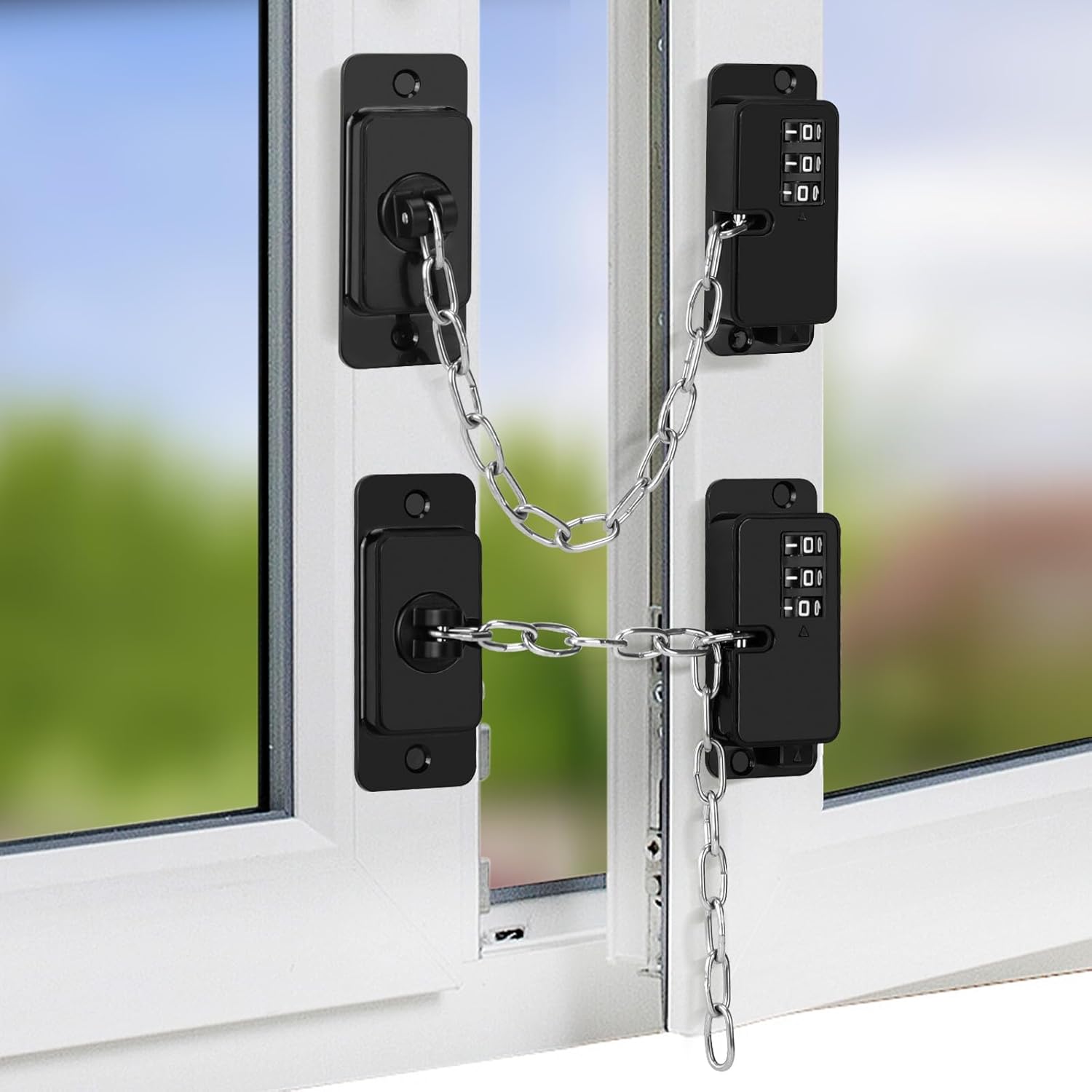 2 Pack Adjustable Password Fridge Locks, NewBinn Refrigerator Coded