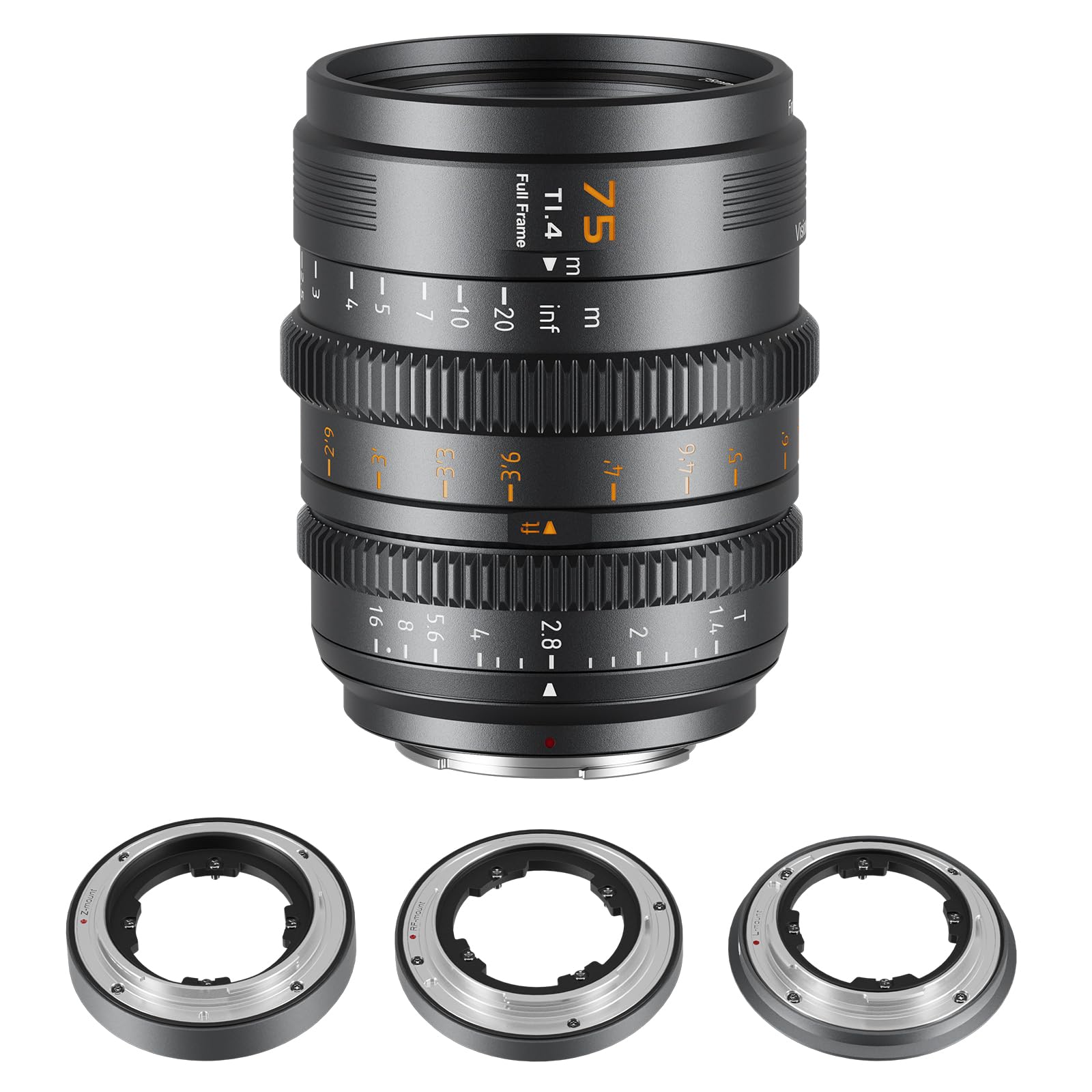 【極美品】SIRUI VP-1 Vision Prime 75mm T1.4 SIRUI VP-1 Vision Prime 1 T1.4 Full Frame Cine Lens, 75mm Manual