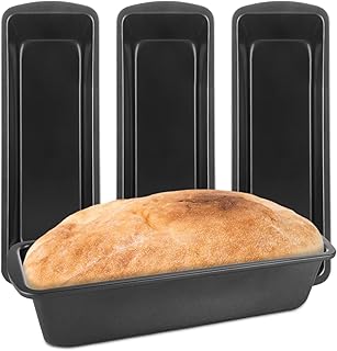 4 Pack Large Loaf Pans Nonstick Banana Bread Pan for Homemade Bread Baki...