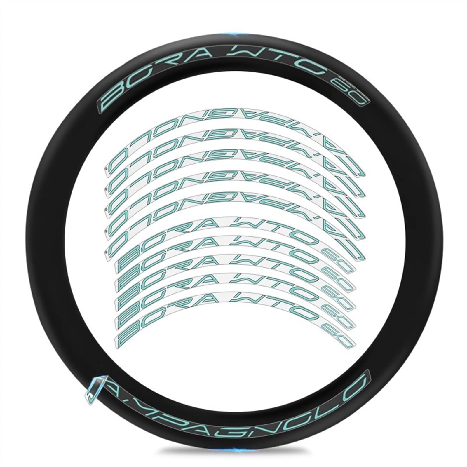 Amazon | 自転車ホイールステッカー BO-RA W-T-O 60 ディスクロード