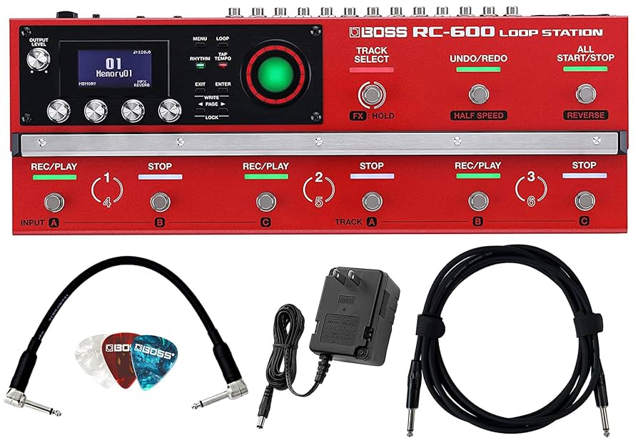ギター BOSS RC-600 Loop Station Amazon.com: Boss RC-600 Loop Station Bundle with Gearlux