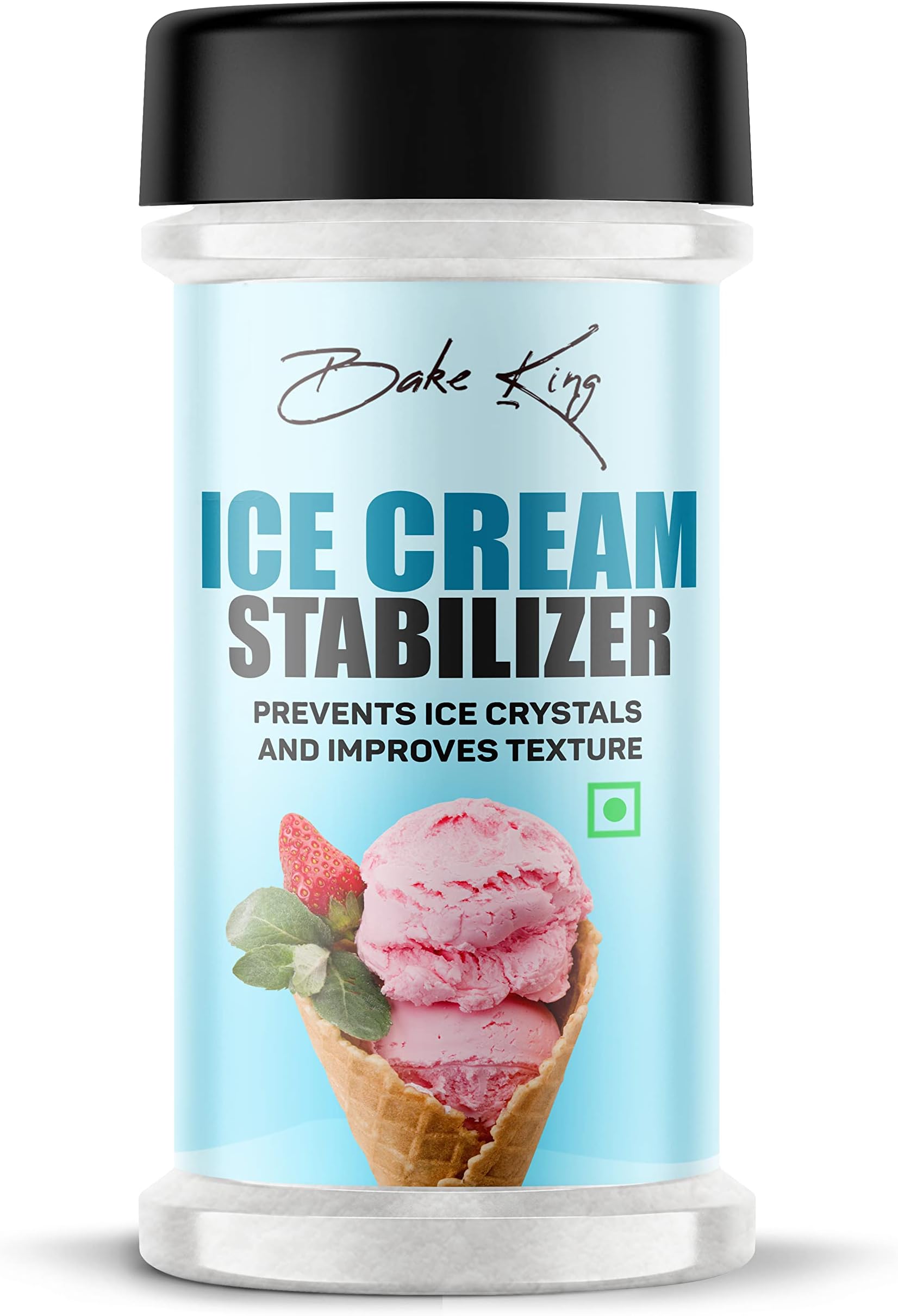 Bake King Ice Cream Stabilizer/ Semi Refined Carrageenan 50gm, Improves Texture and Prevents Crystals