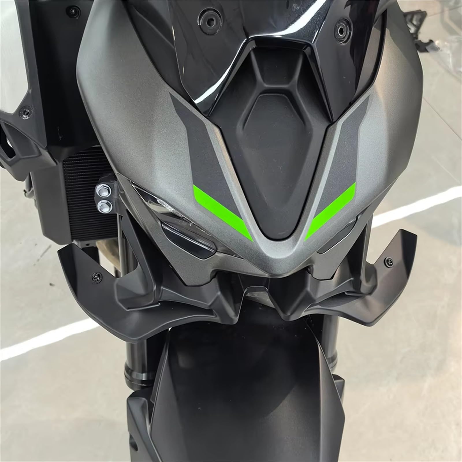 Alette Aerodinamiche Per Kawasaki Per Z900 SE 2025-2026 Per Z 900 Motocicletta Spoiler anteriore inferiore(Carbon fiber pattern)