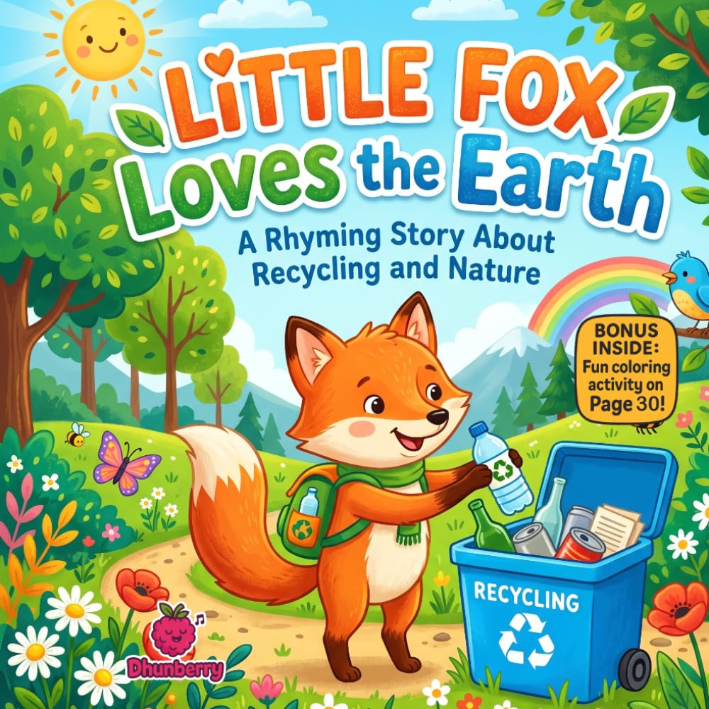 Little Fox Loves the Earth: A Funny Rhyming Picture Book About Recycling, Nature, and Keeping Our Planet Clean