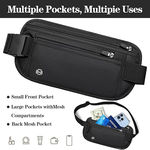 Miniatura 5 de Cinturón de dinero oculto, Negro1, Negro2