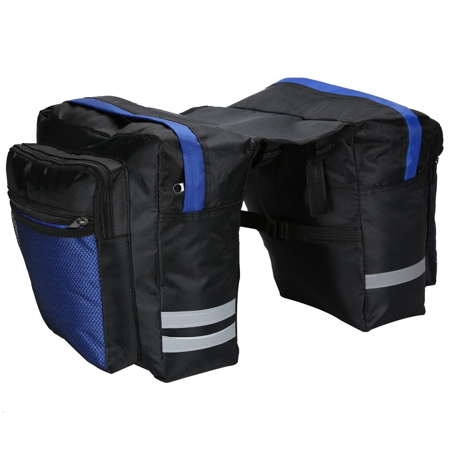 Holdfiturn 30L Bike Pannier Rear Bag Waterproof Large Double Storage Pouch Bicycle Backpack Cycle Saddle Pack
