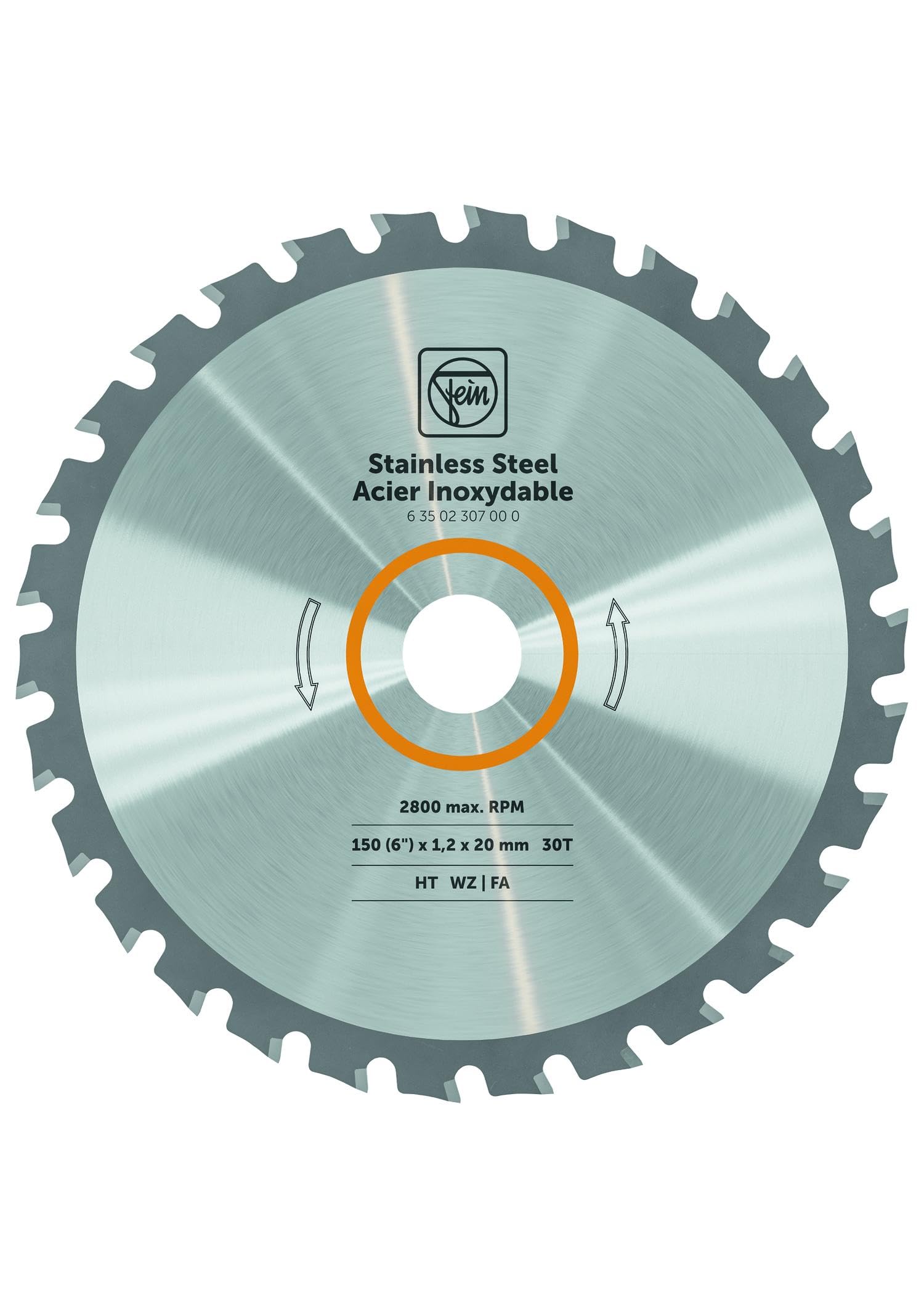 63502307000 Hand-Held Circular Saw Blade for Stainless Steel (Special Tooth Geometry, Low Temperature Development, Saw Blade)