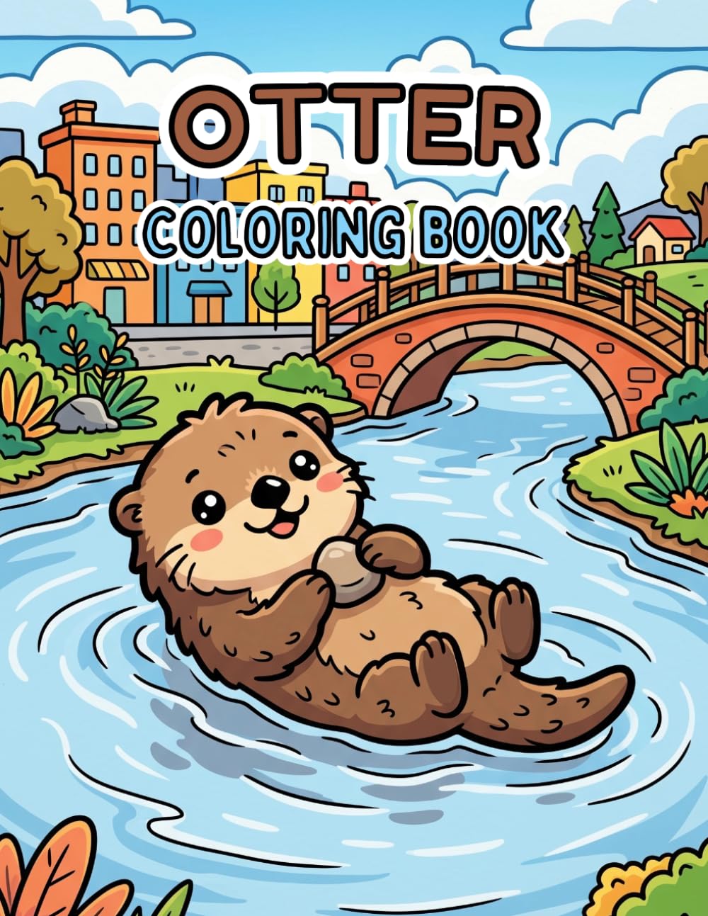 Otter Coloring Book: Fun And Simple Designs For Kids Ages 4-8