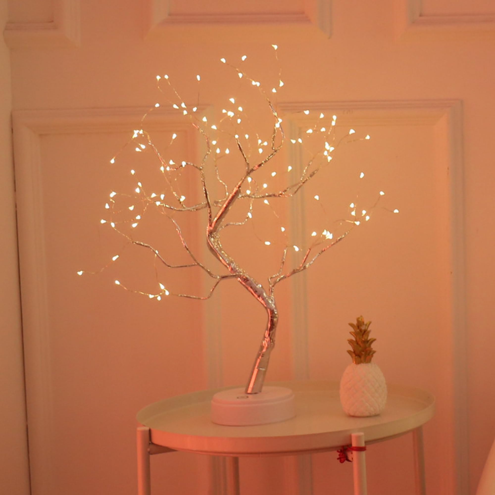 Lampa dekoracyjna LED Bonsai zasilana przez USB i baterie, do sypialni