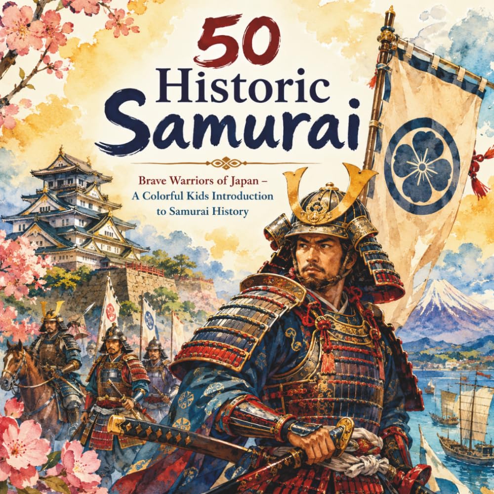 50 Historic Samurai: Brave Warriors of Japan – A Colorful Kids Introduction to Samurai History (Historic Leaders Every Kid Should Know)