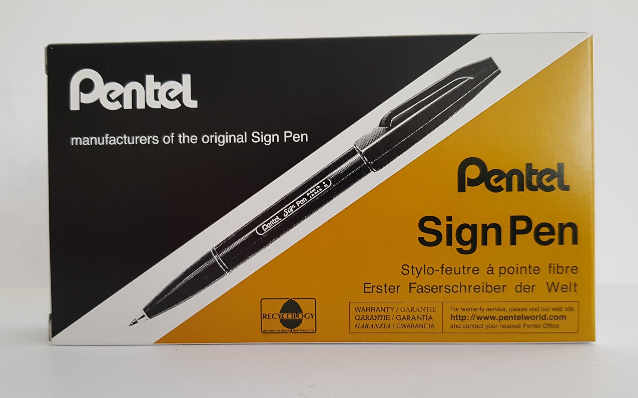 Amazon | ぺんてる サインペン ライトブルー 12本入り S520-S | アート