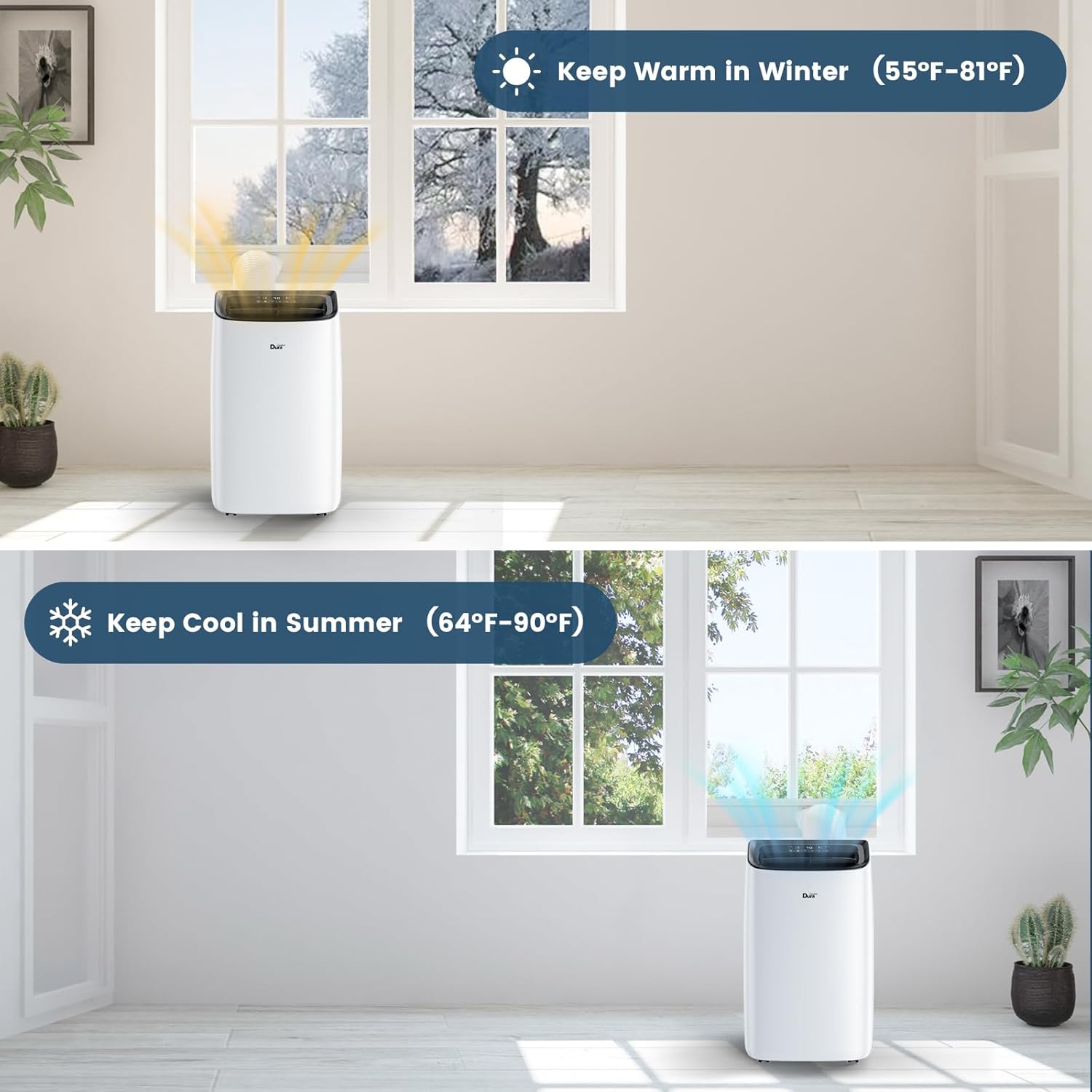 Portable Air Conditioner with Heat and Remote Control 8150