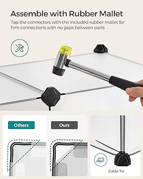 Amazon.com: SONGMICS 20 Panels Pet Playpen with Floor, Small